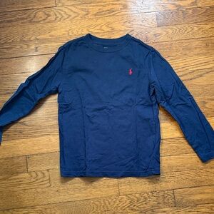 Polo Ralph Lauren Kids Long Sleeve Tee in Deep Blue